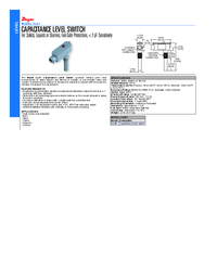 Thumbnail of document Data Sheet - CLS1 Capacitance Level Switch